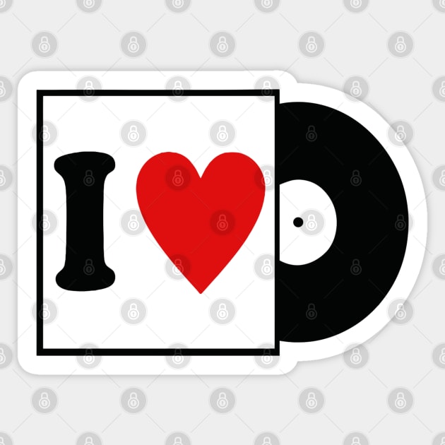 I LOVE VINYL Sticker by BG305